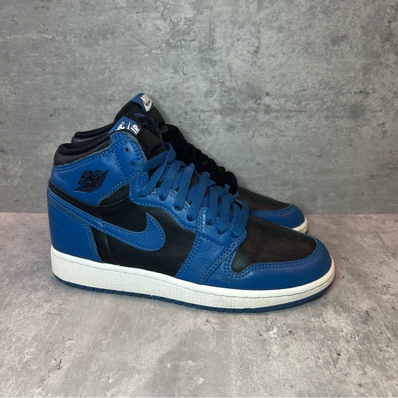 Nike Air Jordan 1 Retro High Sneakers 575441-404 Womens sz 6.5 - blue/black - Picture 1 of 6